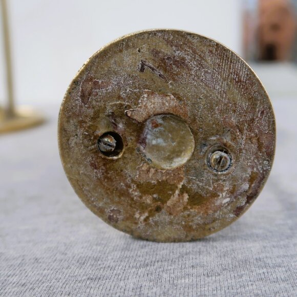 Vintage Brass Crane Birds Sculptures Trinket Decor Set of Three See Description - Picture 6 of 9